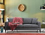 Atelier Del Sofa Sofá Cama 3 Plazas Gris Oscuro 210x90x85 cm